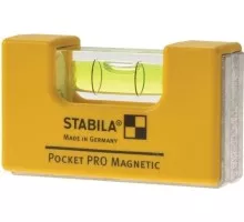 Уровень строительный STABILA тип Pocket Pro Magnetic с чехлом на пояс в блистере 17953 17953