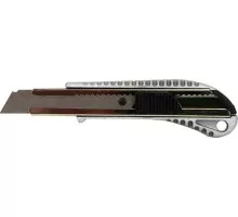 Нож для строительных работ Sturm 1076-08-09 18мм, алюминиевый корпус, автофиксация