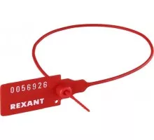 Пломба REXANT 07-6131 пластиковая, номерная, 320мм, красная ( 50 штук )