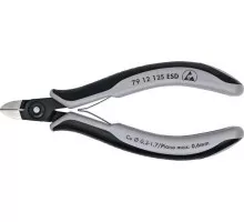 Бокорезы KNIPEX 7912125ESD прецизионные esd для тонких работ 125 мм, антистат KN-7912125ESD