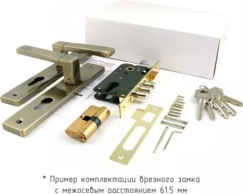 Замок врезной НОРА-М 109-62 NEW цилиндровый комплект с ручками Замок врезной НОРА-М 109-62 NEW цилиндровый комплект с ручками