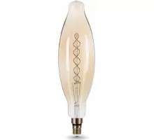 Лампа светодиодная GAUSS T120 filament 8w 620lm 2400к е27 golden flexible led 156802008