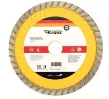 Алмазный диск универсальный Kranz KR-90-0133 отрезной Turbo волна 180x22,2x2,2x10мм