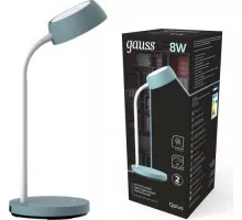 Светильник настольный GAUSS GT6023 qplus 8w 600lm 4000k 170-265v бирюзовый диммируемы