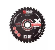 Пильный диск по дереву WOODWORK 210x2,4/1,6x30 Z=36 A=18 29.210.36