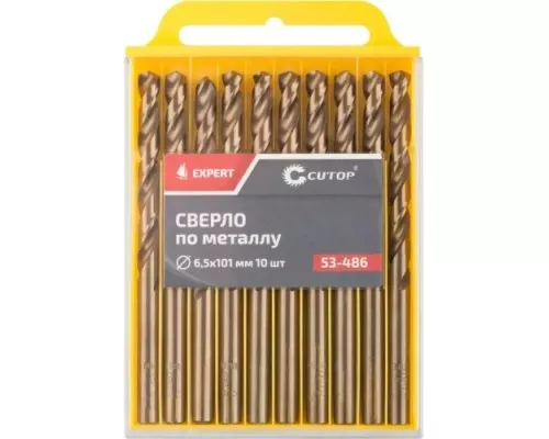 Сверло по металлу Cutop EXPERT 6,5х101 мм (10 шт) 53-486