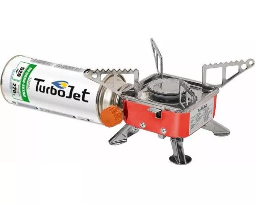 Портативная газовая плитка TURBOJET TJ322-B с пьезоподжигом Портативная газовая плитка TURBOJET TJ322-B с пьезоподжигом