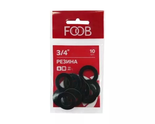 Набор прокладок из резины FOOB F20.43.10 3/4 Набор прокладок из резины FOOB F20.43.10 3/4