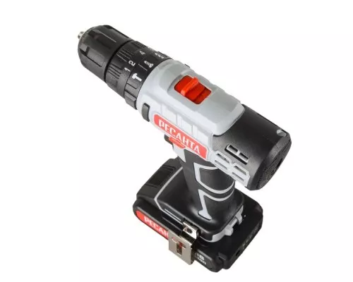 Дрель-шуруповерт аккумуляторная Ресанта ДА-18-2ЛК-У 75/14/6