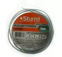 Леска триммерная Sturm BGT3535-3.0-0М-10 круг, метал. корд 3 мм/10 м