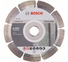 Алмазный диск для резки бетона BOSCH 150х22.2 мм Standard for Concrete 2608602198