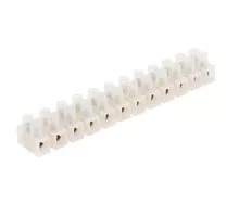 Клеммная колодка REXANT 07-5025 ( уп. 10 штук ) винтовая КВ-25 (10-25 мм²), ток 60А, белая (ЗВИ) 07-5025