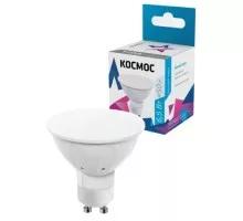 Лампа светодиодная КОСМОС GU10 6,5W 220V 4500K LkecLED6.5wGU10C45