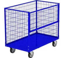 Контейнер сетчатый без крышки Rusklad КСМ-6 800х1200х920 мм, колеса 125 мм