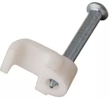 Крепеж кабеля плоский REXANT 10х3 мм, белый (упак. 50 шт) 07-4209