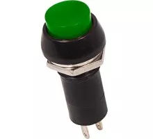 Выключатель-кнопка REXANT 250V 1А (2с) ON-OFF зеленая (PBS-11А) ( уп.10 штук ) 36-3032