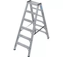 Стремянка алюминиевая KRAUSE STABILO 6 ступеней, 225 кг, двухсторонняя 135131