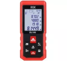 Лазерный дальномер RGK DL100 С ПОВЕРКОЙ с угломером  755719
