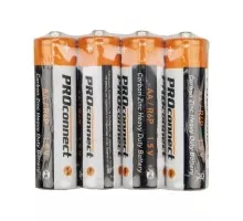 Батарейка Proconnect 30-0010 солевая AA/R6, 1,5B, 4 шт