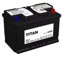 Аккумулятор Titan AGM 70.0 VRLA 720А 4610082702110