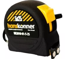 Рулетка HANSKONNER HK2010-01-5-25 противоударный корпус softtouch