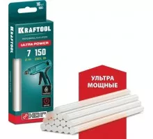 Стержень клеевой KRAFTOOL Ultra Power прозрачный d7x150 мм (7-8 мм) 16 шт. 06837-16