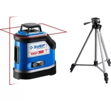 Лазерный уровень ЗУБР ПРОФЕССИОНАЛ крест 360 №2 34906-2_z01