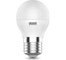 Лампа светодиодная GAUSS Шар elementary шар 6w 470lm 6500k е27 led 53236