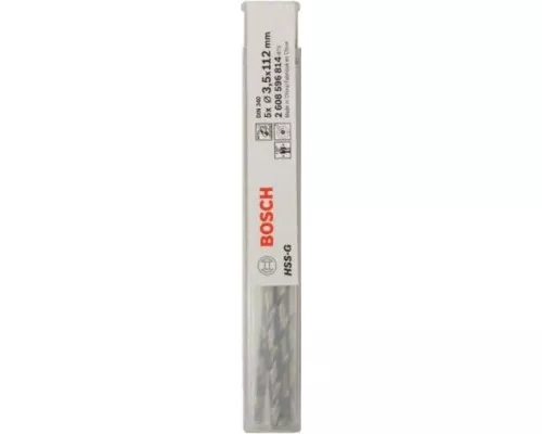 Сверло по металлу BOSCH HSS-G 3.5x73 мм 5шт удлиненных [2608596814]