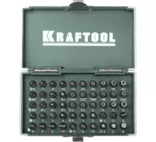 Набор бит KRAFTOOL X-Drive кованых, торсионных, cr-mo, 50 пред, в боксе 26065-H50