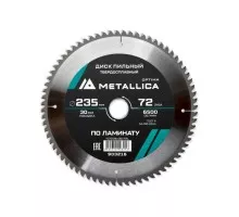 Пильный диск по ламинату METALLICA Optima 235x30 мм 72 зуба, Т=2,4 мм  903216
