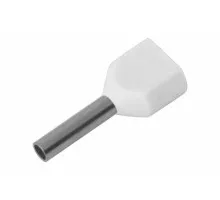 Наконечник REXANT 08-2801 ( уп. 100 шт ) F-8 мм, 2х0.5 кв.мм, 0.5-8/Ги2, 0.5-8, белый [08-2801]