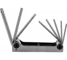 Набор ключей TORX JONNESWAY H07M08SF Т9-40 в ключнице, 8 предметов 047404