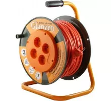 Удлинитель на катушке GLANZEN EB-50-006 ПВС 2х1,5 50м