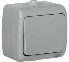 Выключатель одноклавишный IEK Aquatic ВС-20-1-0-А 10А ip54 EVA10-K03-10-54