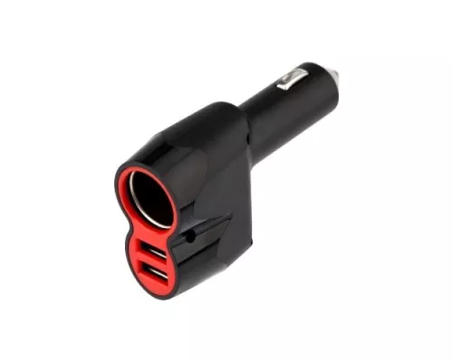 Зарядное устройство REXANT 16-0299 в прикуриватель АЗУ 2хUSB+гнездо, 12-24V, 5V,1 000mA Зарядное устройство REXANT 16-0299 в прикуриватель АЗУ 2хUSB+гнездо, 12-24V, 5V,1 000mA