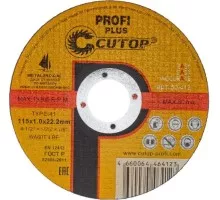 Отрезной круг по нержавеющей стали Cutop Profi Plus Т41-115х1,0х22,2 мм 50-412