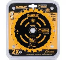 Пильный диск по дереву DeWALT 165х40тх20 мм. Extreme DT10301-QZ DT10301-QZ