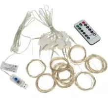 Гирлянда Neon-Night ДОЖДЬ ИЗ РОСЫ 3х3 м, 300 LED, розовый 315-987