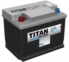 Аккумулятор Titan EUROSILVER 61.1 VL 600А 4607008881387
