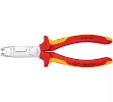 Стриппер KNIPEX KN-1346165SB VDE для круглых кабелей, диэлектрические ручки