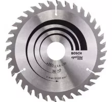 Пильный диск по дереву BOSCH Standard 165Х30 36 OPTILINE WOOD 2608640603