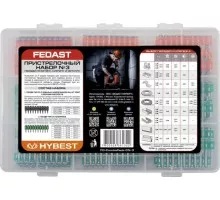 Набор пристрелочный FEDAST № 3 по бетону, кирпичу и металлу FD-ComboPack-CN-3