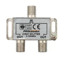 Делитель Proconnect 05-6021 ТВх2 под F-разъем, 5-1000МГц