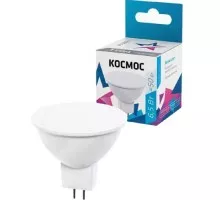 Лампа светодиодная КОСМОС JCDR 6,5W 220V GU5.3 4500K LkecLED6.5wJCDRC45