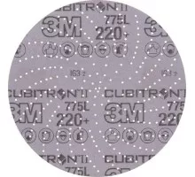 Диск на сетчатой основе 3M Cubitron II Hookit 775L 220+, 150 мм, КлинСэндинг, № 86 (уп.5шт) 7100064271