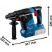 Перфоратор аккумуляторный BOSCH GBH 187 LI бесщеточный [0611923022]
