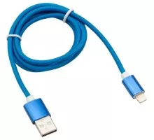 Кабель REXANT 18-7052 USB-A – Lightning для Apple, 2,4A 1м, в синей нейл