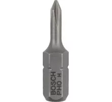 Бита для заворачивания BOSCH Extra Hard 25 мм PH0 3шт 2607001506