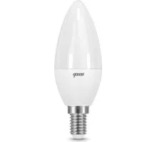 Лампа светодиодная GAUSS Свеча 9.5w 890lm 3000к e14 led 103101110